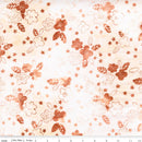 Boho Batiks - Quilting Fabric Batik - Creamsicle Flowers - Orange
