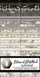 Botanical Sketchbook – Precut – Strip Pack 2.5in – Multi