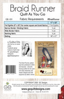 Braid Runner Table Runner Pattern 101