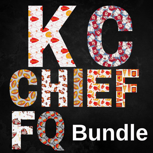 KC Chiefs 10 Fat Quarter Bundle