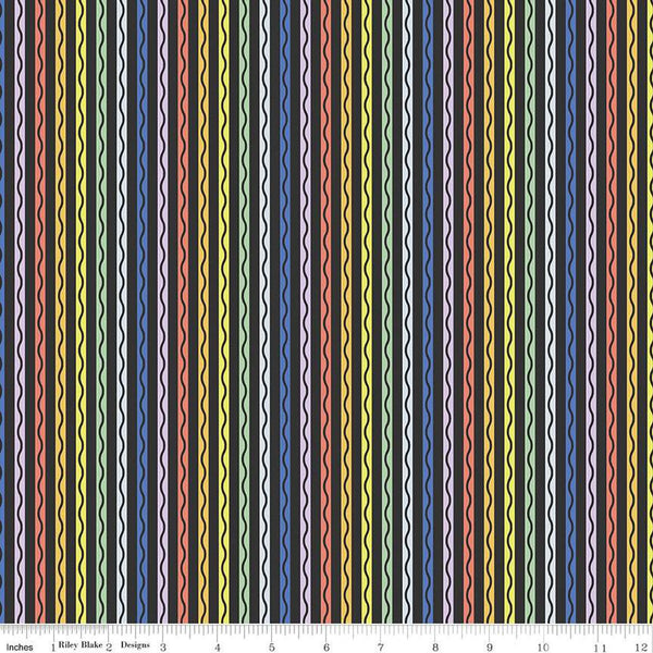 New Box of Crayons Stripe Black