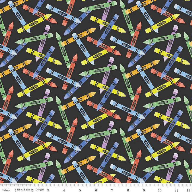 New Box of Crayons Crayon Toss Black