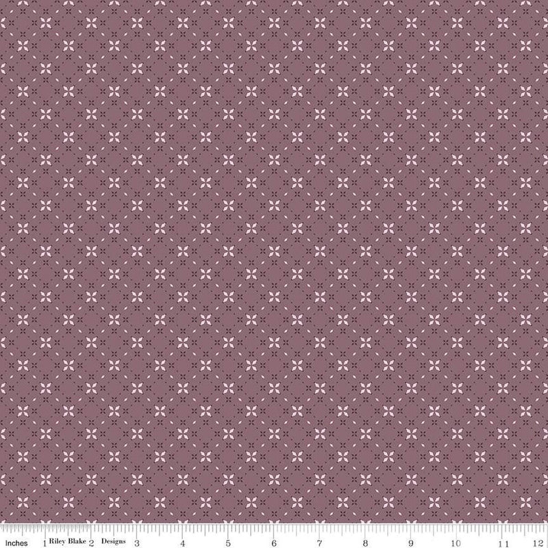 Evening on the Prairie - Geo Floral Grape