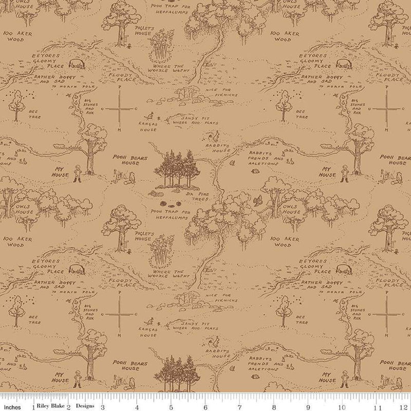 Winnie the Pooh - Map Brown