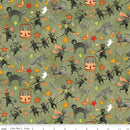 Spooky Cats Green