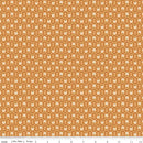 Denim & Daisy Pioneer Caramel fabric with small cream daisies on caramel