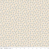Denim & Daisy Bonnet Denim fabric with denim-blue sprigs on cream