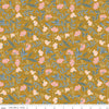 Petals & Hazel - Quilting Cotton Fabric - Main- Butterschotch
