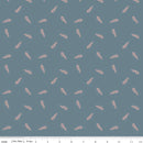 Petals & Hazel - Quilting Cotton Fabric - Toss - Blue