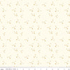 Petals & Hazel - Quilting Cotton Fabric - Scatter - Cream