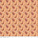 Harvest on the Prairie Floral Marmalade fabric with rust florals on warm orange