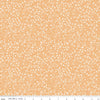 Harvest on the Prairie Ditsy Marmalade fabric with tiny cream flowers on soft orange