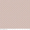 Harvest on the Prairie Floral Geo Brown fabric with brown tile lattice on cream