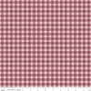 Harvest on the Prairie Plaid Wine fabric with wine and cream check