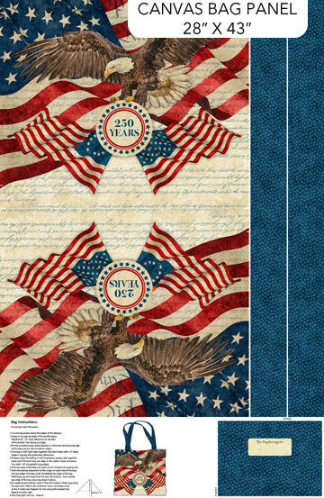 America 250 Stonehenge - Canvas Bag Panel - 28" x 43"