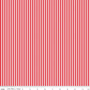 1/8" Stripe Red| 100% Cotton By The RBD Designers From Riley Blake