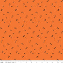 Seasonal Basics Bat Orange| 100% Cotton By Christopher Thompson From Riley Blake