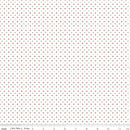 Swiss Dot On White Christmas| 100% Cotton By The RBD Designers From Riley Blake