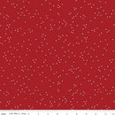 Blossoms Fabric – Barn Red