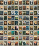 National Parks -  Postcards Gray