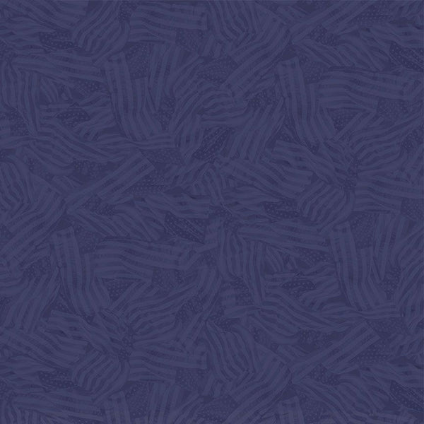 Freedom - WAVY TONAL FLAGS Indigo