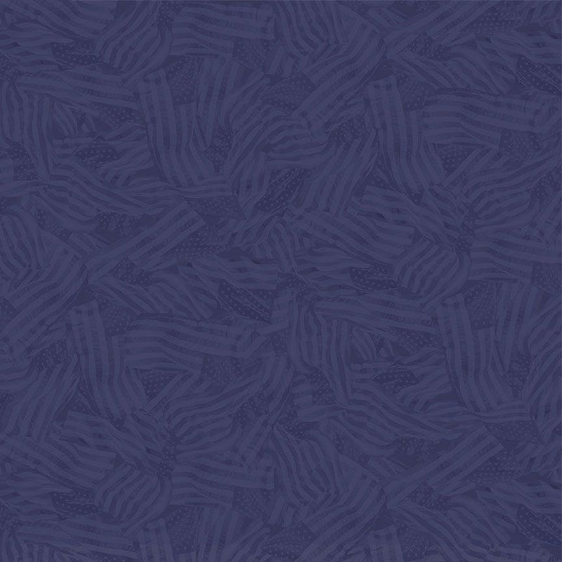 Freedom - WAVY TONAL FLAGS Indigo
