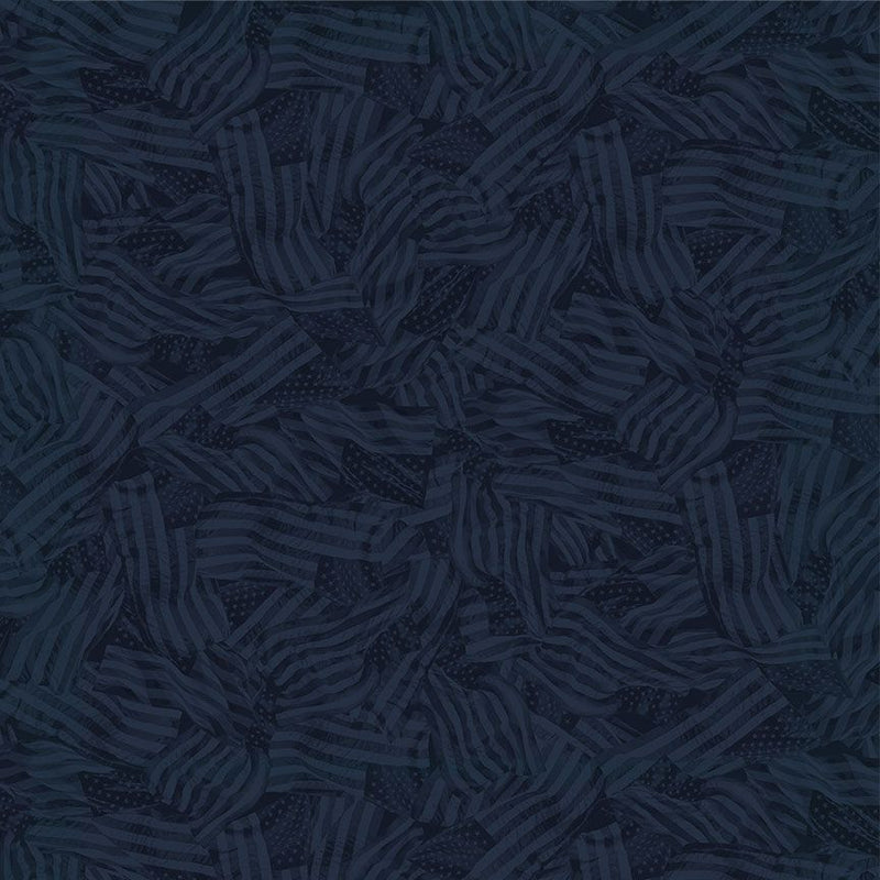 Freedom - WAVY TONAL FLAGS Night