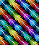 Interwoven - Cascading Colors Quilt Pattern