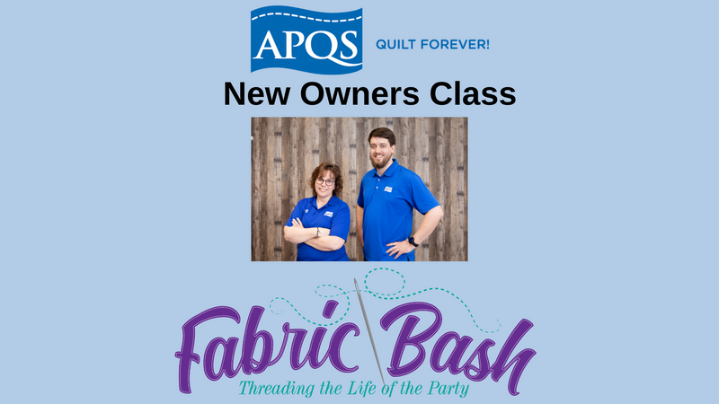 APQS Beginning Quilting/New Owners Class November 16, 2024