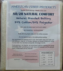 80/20 Cotton/Poly Crib Natural - American Fiber Products