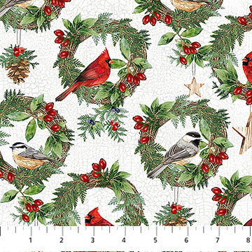 Winter Song - Wreaths White