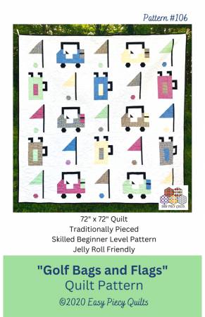 Golf Bags and Flags Quilt Pattern