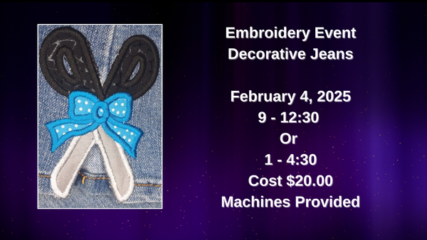 Scissor Embroidery Class