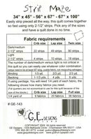 Strip Maze Pattern 143