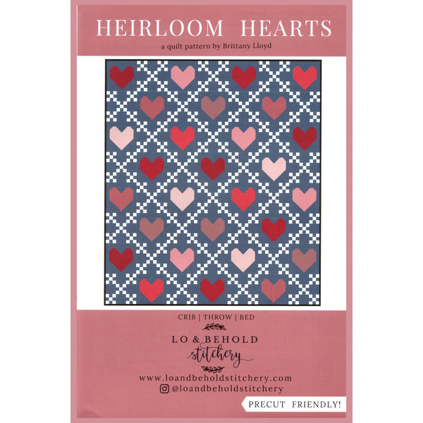 Happy Hearts Quilt Kit-Lavender