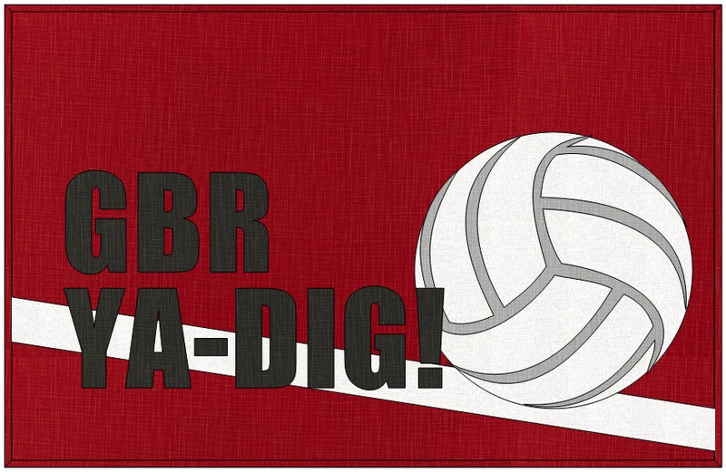 Pre-Order Volleyball Floor Canvas Plus Lettering