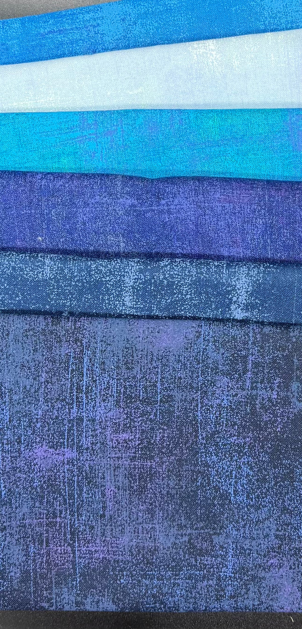 Ocean Blues Grunge FQ Bundle