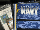 Navy Triptych Quilt Kit