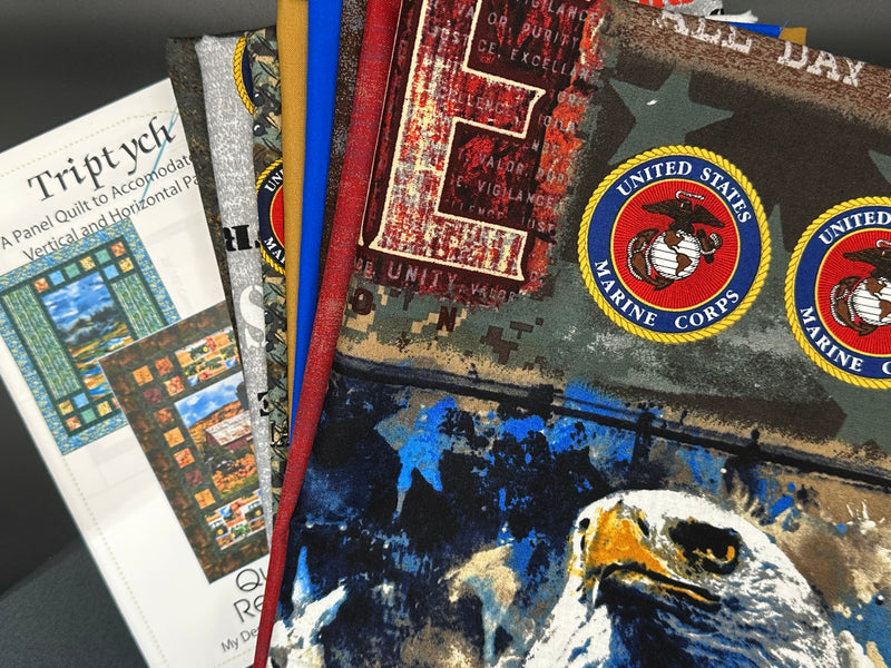 Marines Triptych Quilt Kit