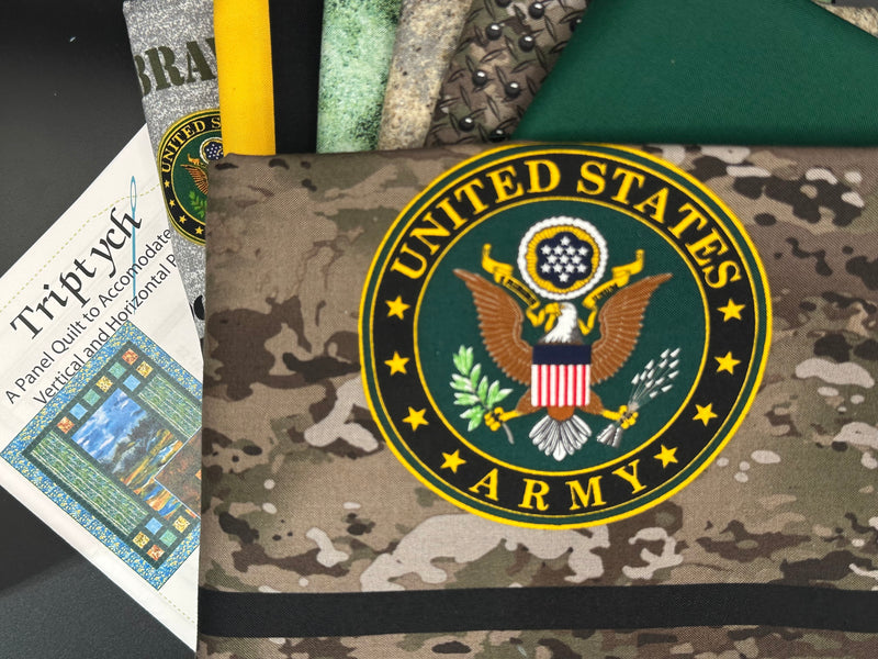 Army Triptych Quilt Kit