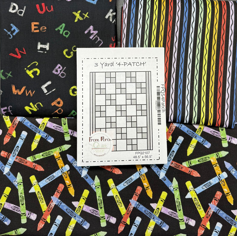 4 Patch Crayon Quilt Kit