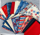 Stripes and Stars Fat Quarter Bundle