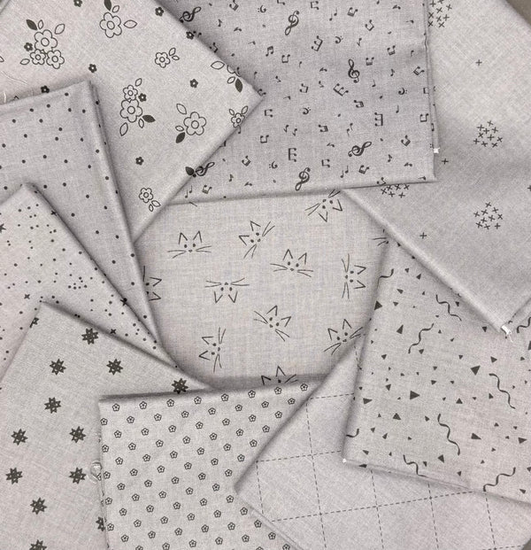 Blackout Gray Fat Quarter Bundle