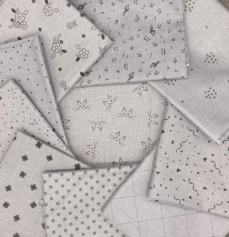 Blackout Gray Fat Quarter Bundle
