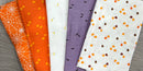 Halloween Pre-Cut Fabric - Fat Quarter Bundle - Purple Bats