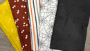 Halloween Pre-Cut Fabric - Fat Quarter Bundle - Black Bats