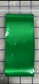 2 1/4 inch Double Faced Satin Emerald