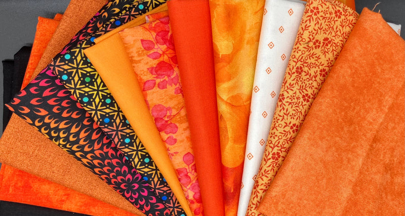 Gorgeous Orange Fat Quarter Bundle