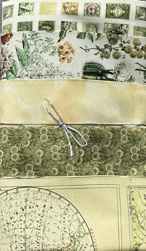 5 - 1 Yard Bundle World Traveler Green