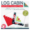 Log Cabin 6in Block Foundation Paper Pad